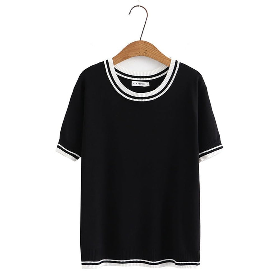 Striped Ice Knit Tee