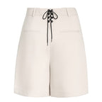 High-Waist Tie Shorts
