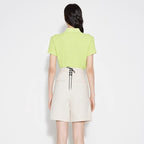 High-Waist Tie Shorts