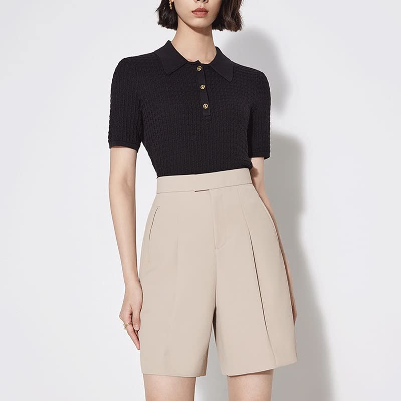High-Waist Tailored Shorts