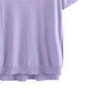 Oversized Ice Silk Knit Tee