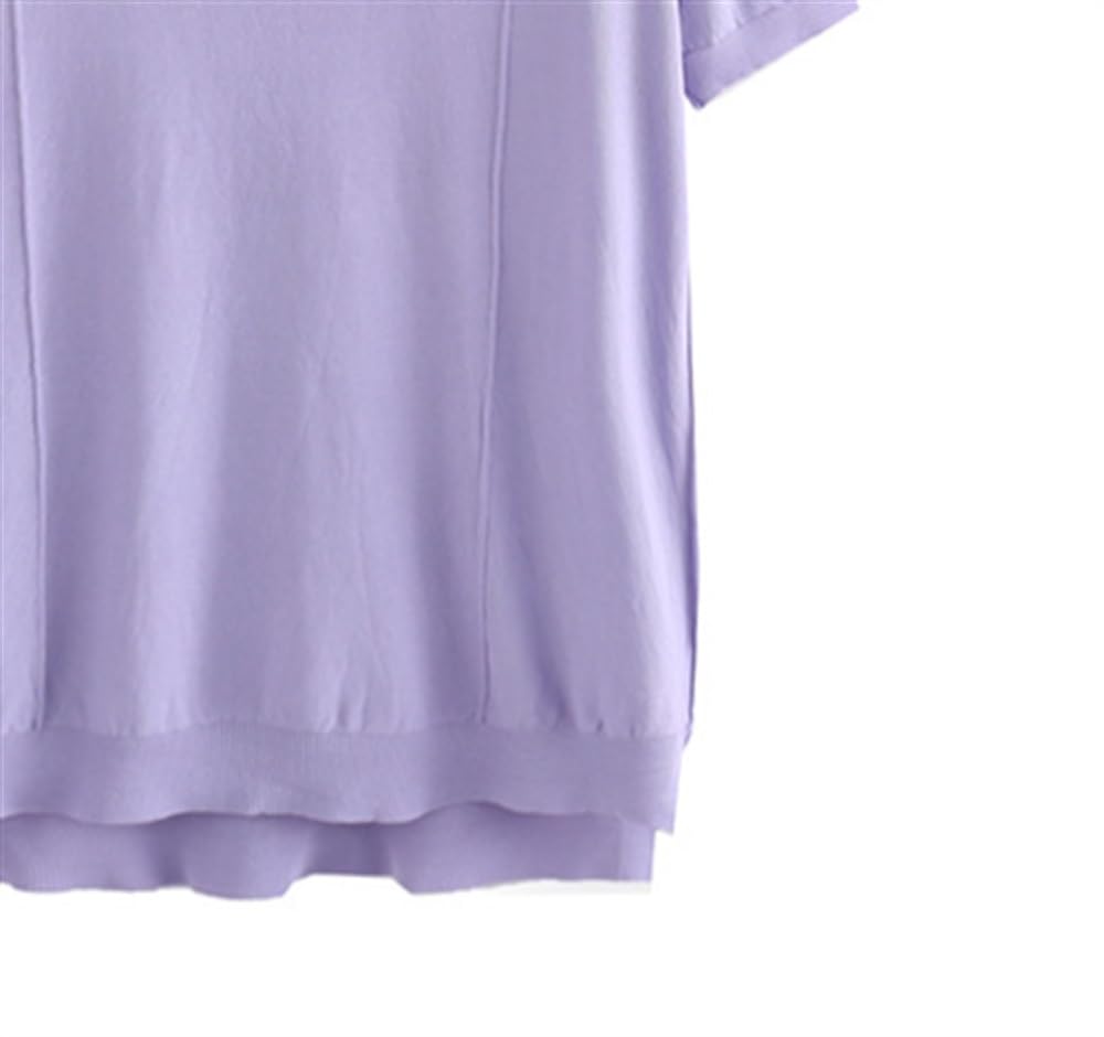 Oversized Ice Silk Knit Tee