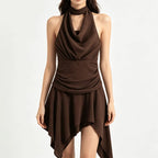 Backless Halter Dress