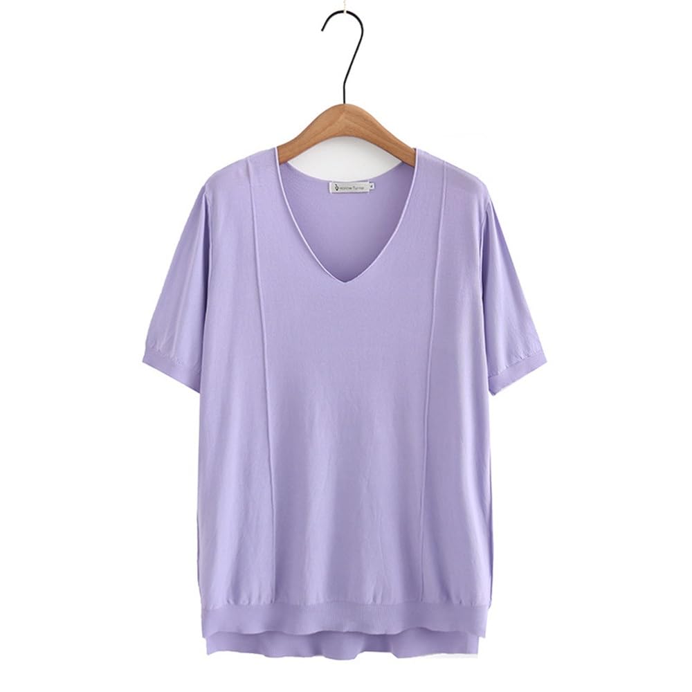 Oversized Ice Silk Knit Tee