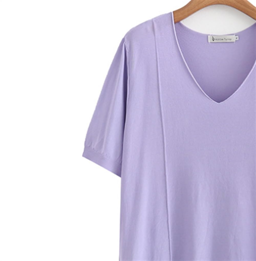 Oversized Ice Silk Knit Tee