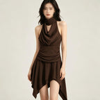 Backless Halter Dress