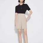 High-Waist Tailored Shorts