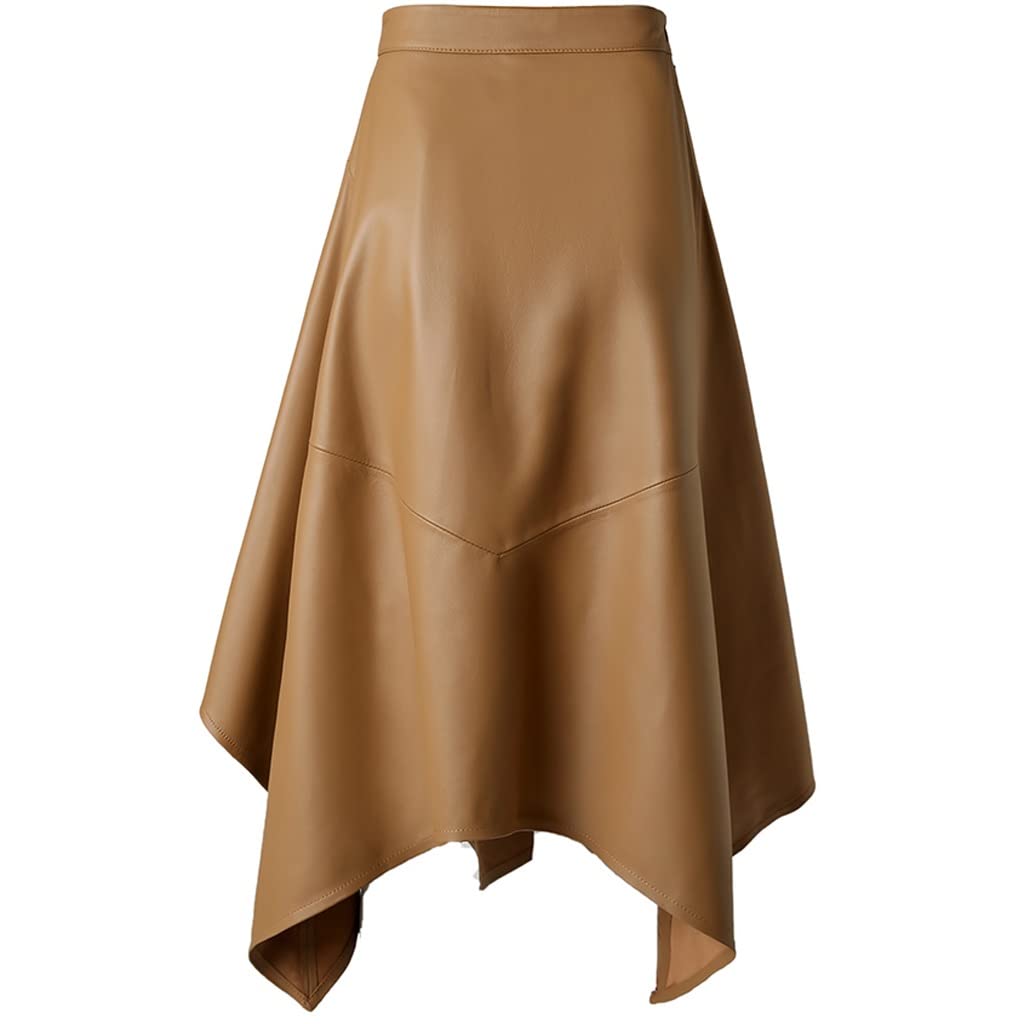 Leather A-Line Maxi Skirt