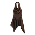 Backless Halter Dress