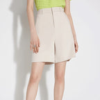 High-Waist Tie Shorts