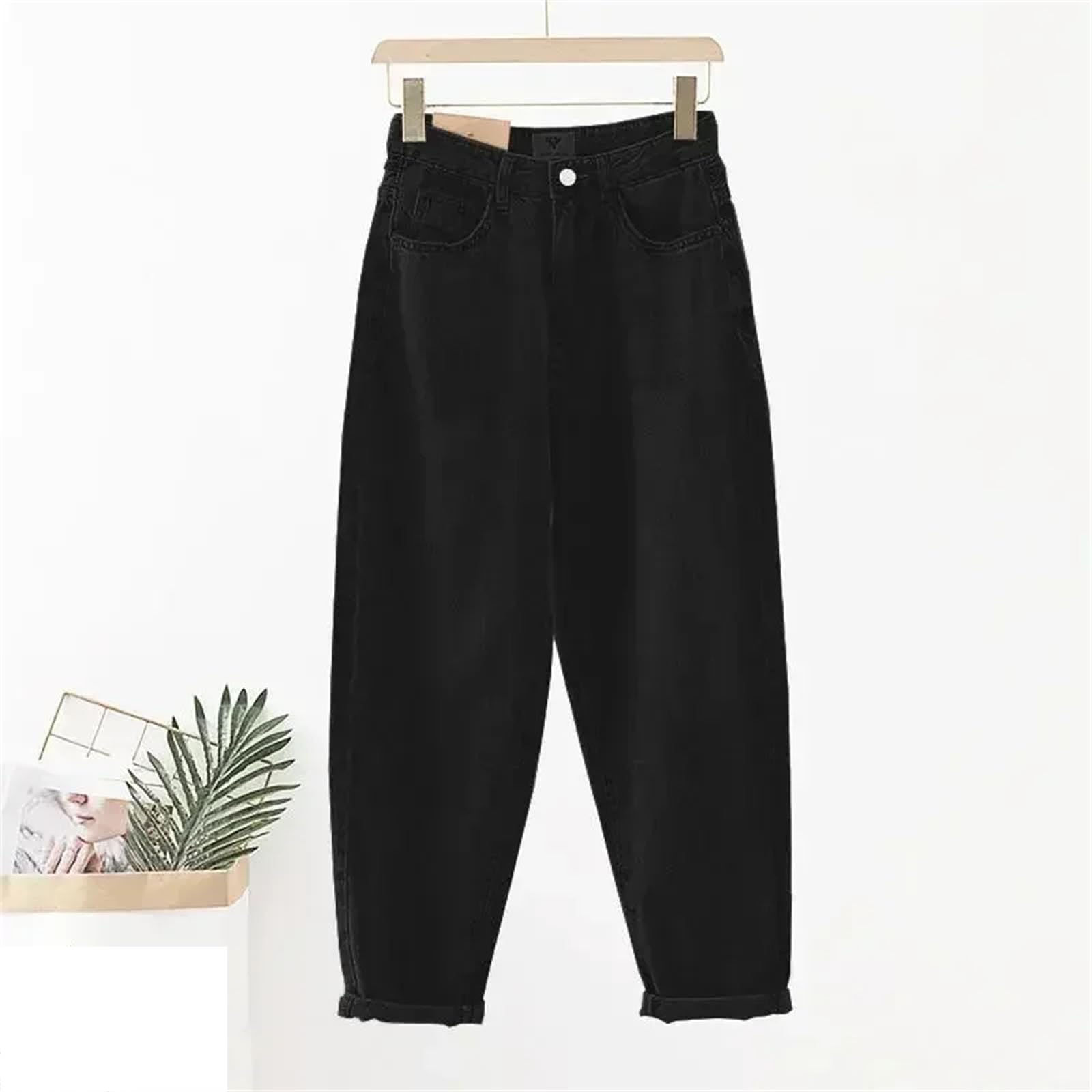 High-Waist Baggy Jeans
