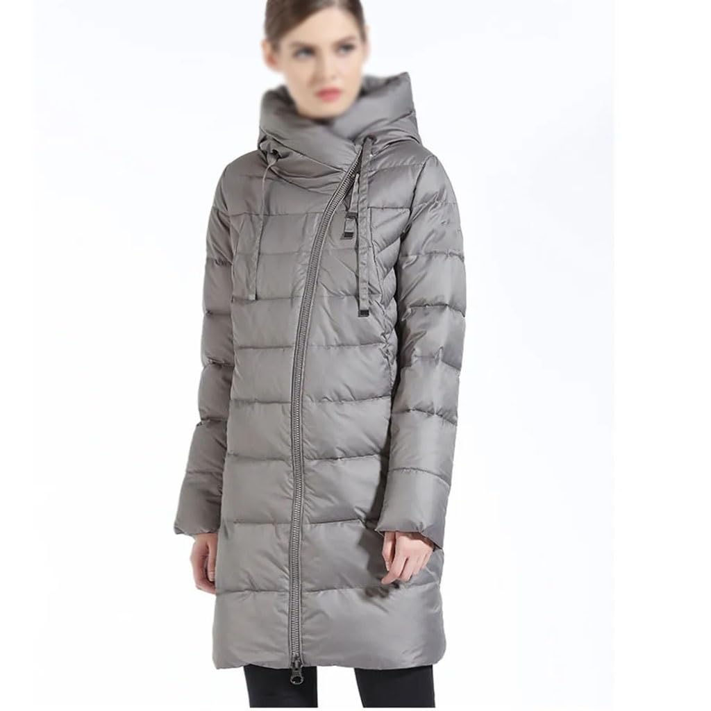Long Hooded Down Jacket
