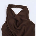 Backless Halter Dress