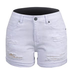Rolled Hem Denim Shorts