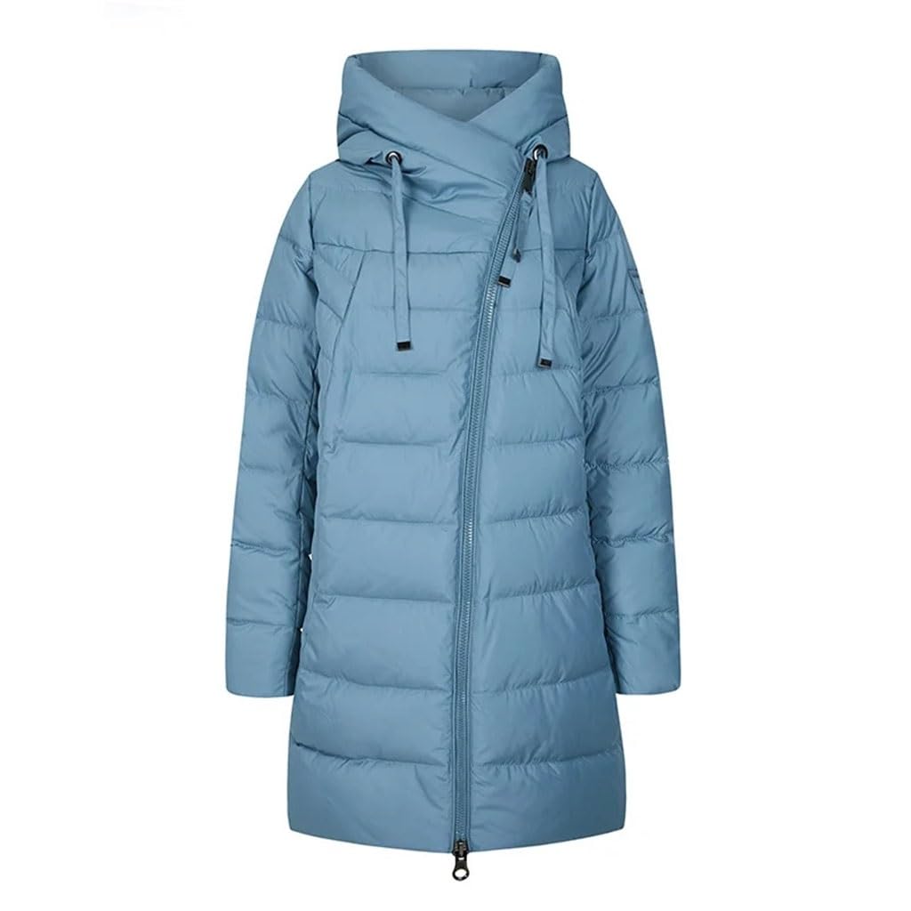 Long Hooded Down Jacket