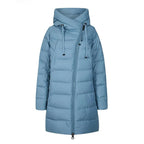 Long Hooded Down Jacket