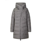 Long Hooded Down Jacket