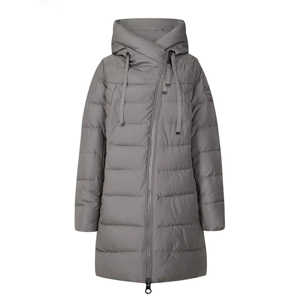 Long Hooded Down Jacket
