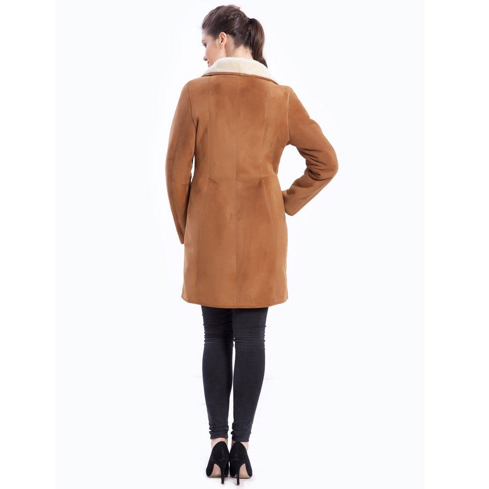 Sheepskin Fur Leather Coat