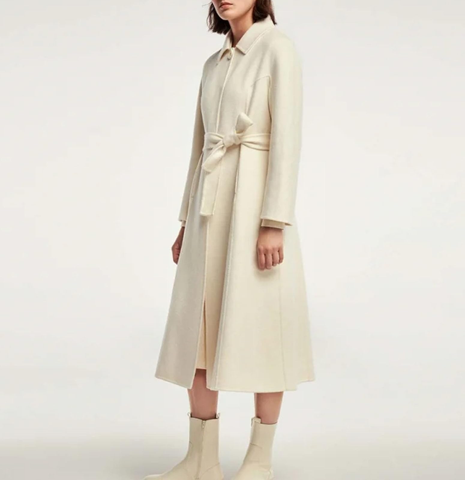 Cashmere Wool Wrap Coat