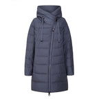 Long Hooded Down Jacket