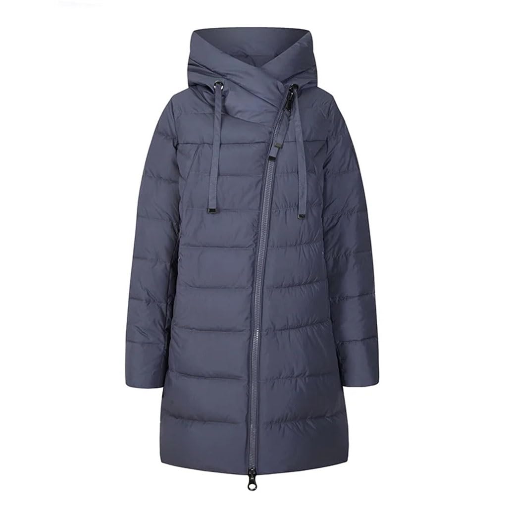 Long Hooded Down Jacket