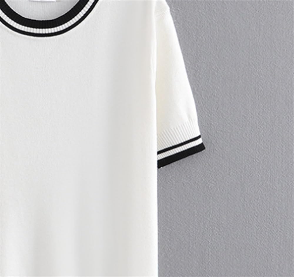 Striped Ice Knit Tee