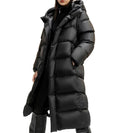 Long Hooded Down Coat