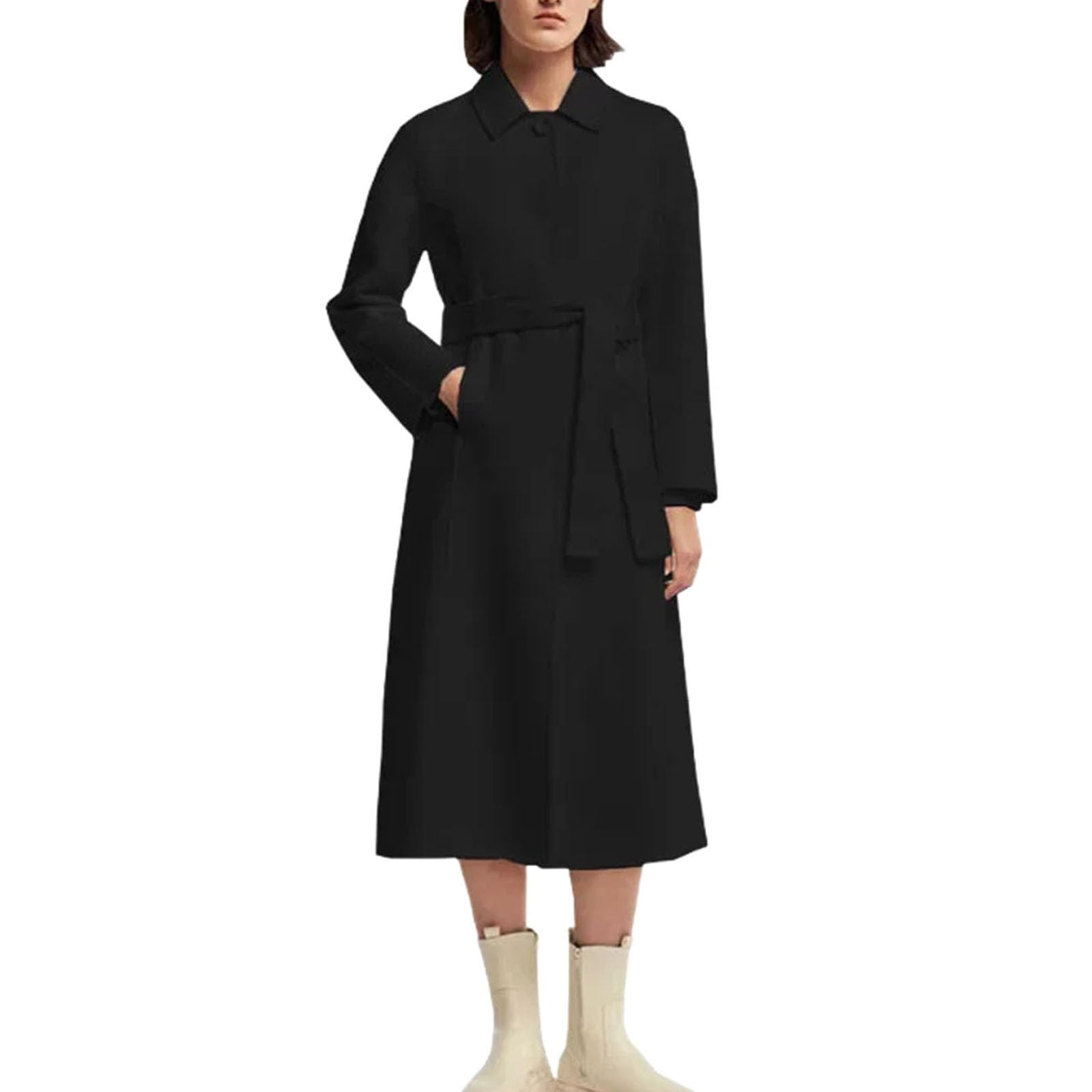 Cashmere Wool Wrap Coat