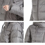Long Hooded Down Jacket