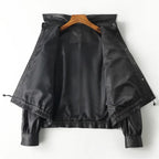 Single-Breasted Biker Jacket