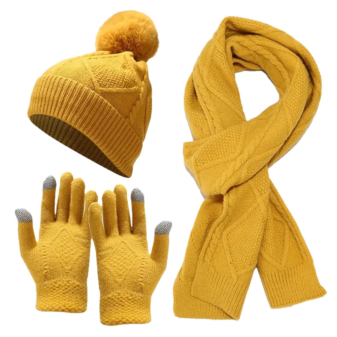 Winter Hat, Scarf & Gloves Set