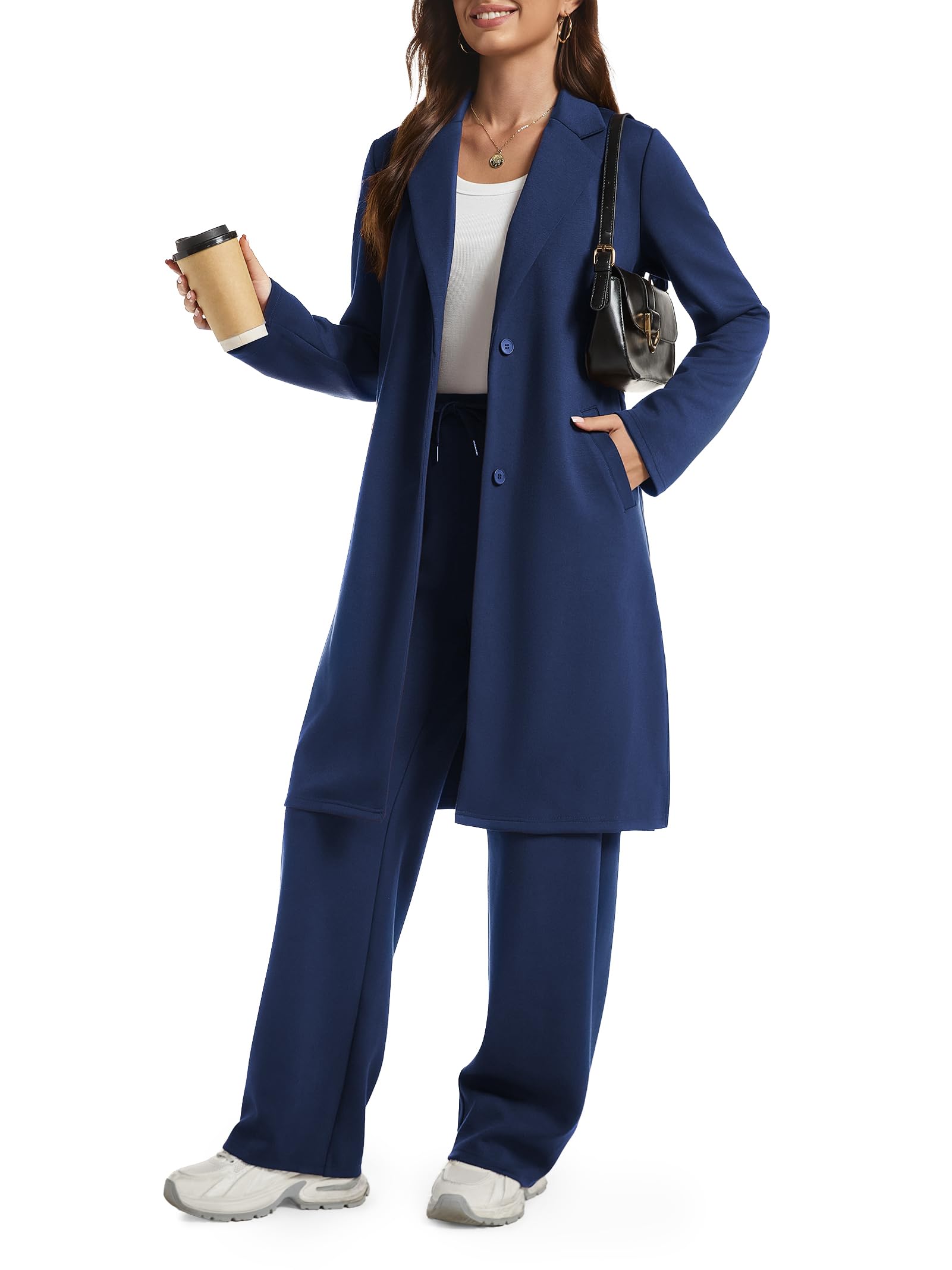 Cardigan & Wide Leg Pants Set