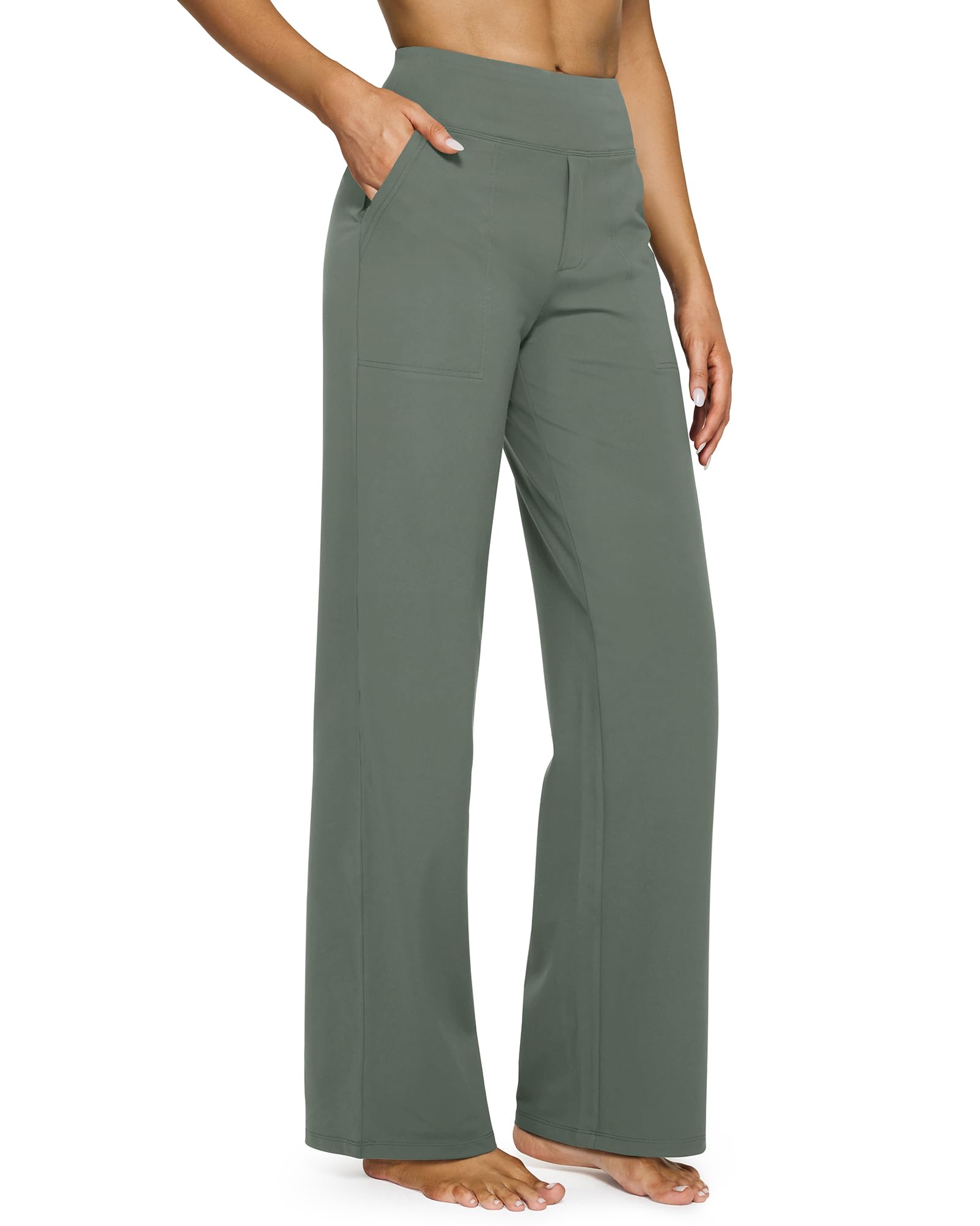 High-Waist Wide Leg Yoga Pants