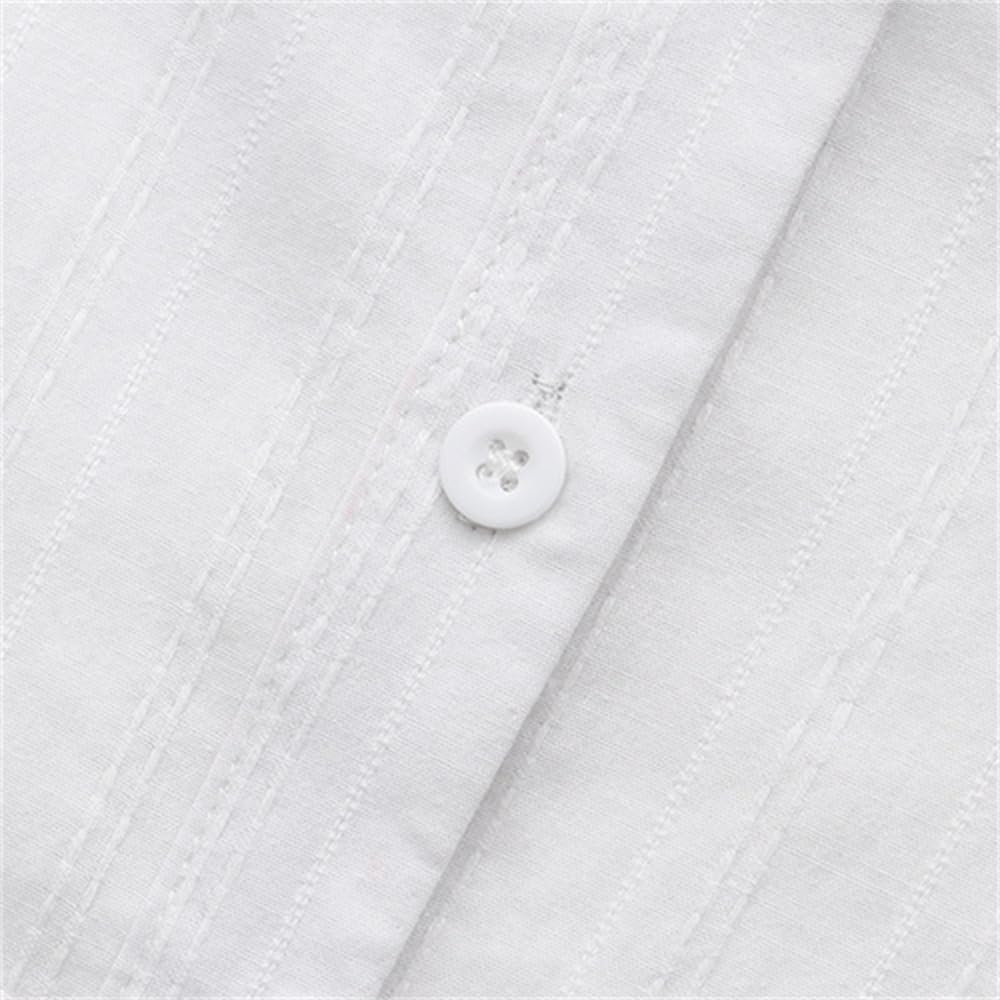 Embroidered V-Neck Cotton Tee