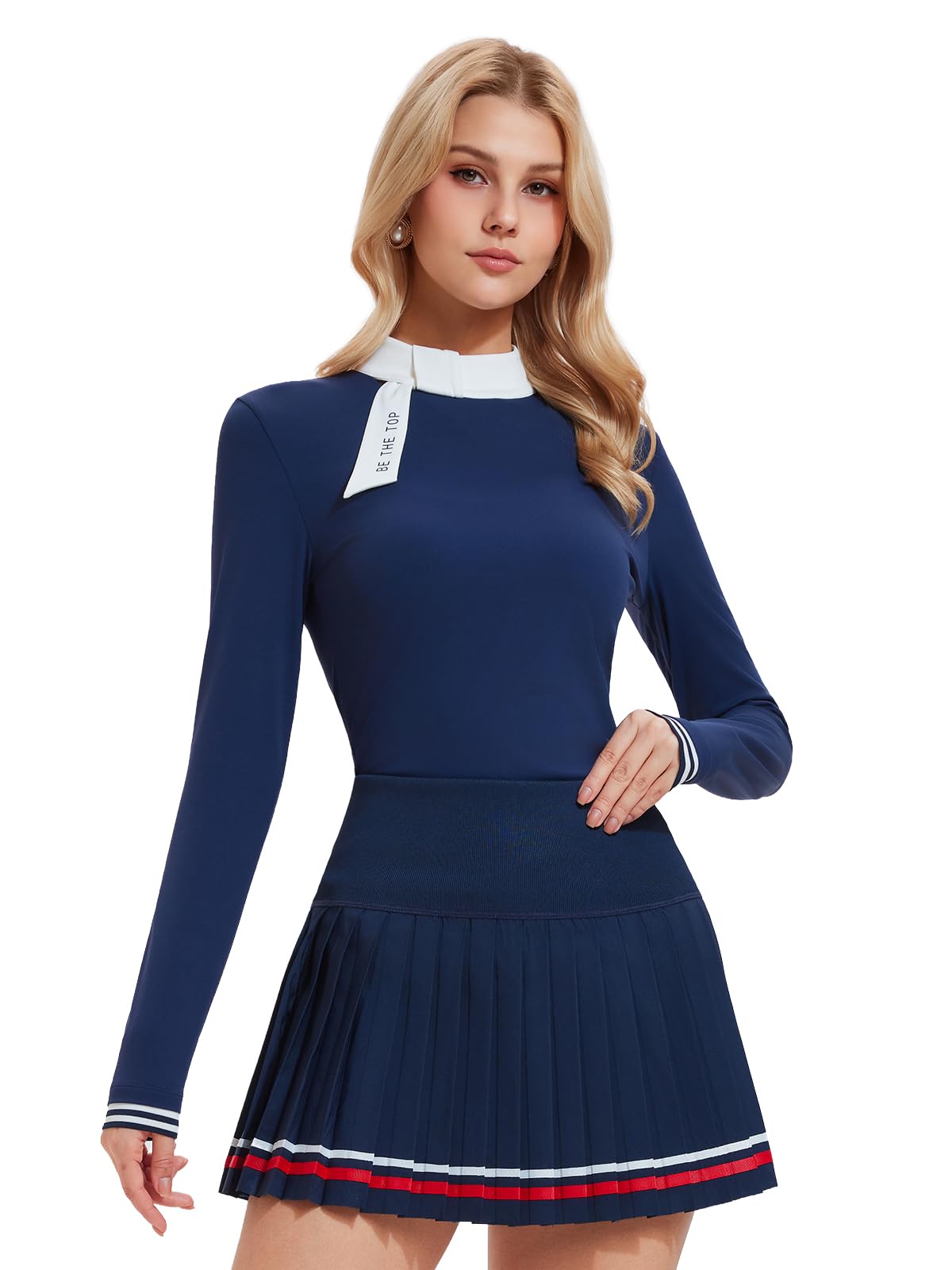Zip Top & Pleated Skort Set