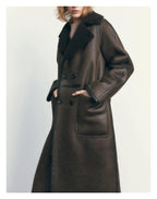 Long Sherpa Fleece Coat