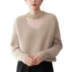 100% Cashmere V-Neck Pullover