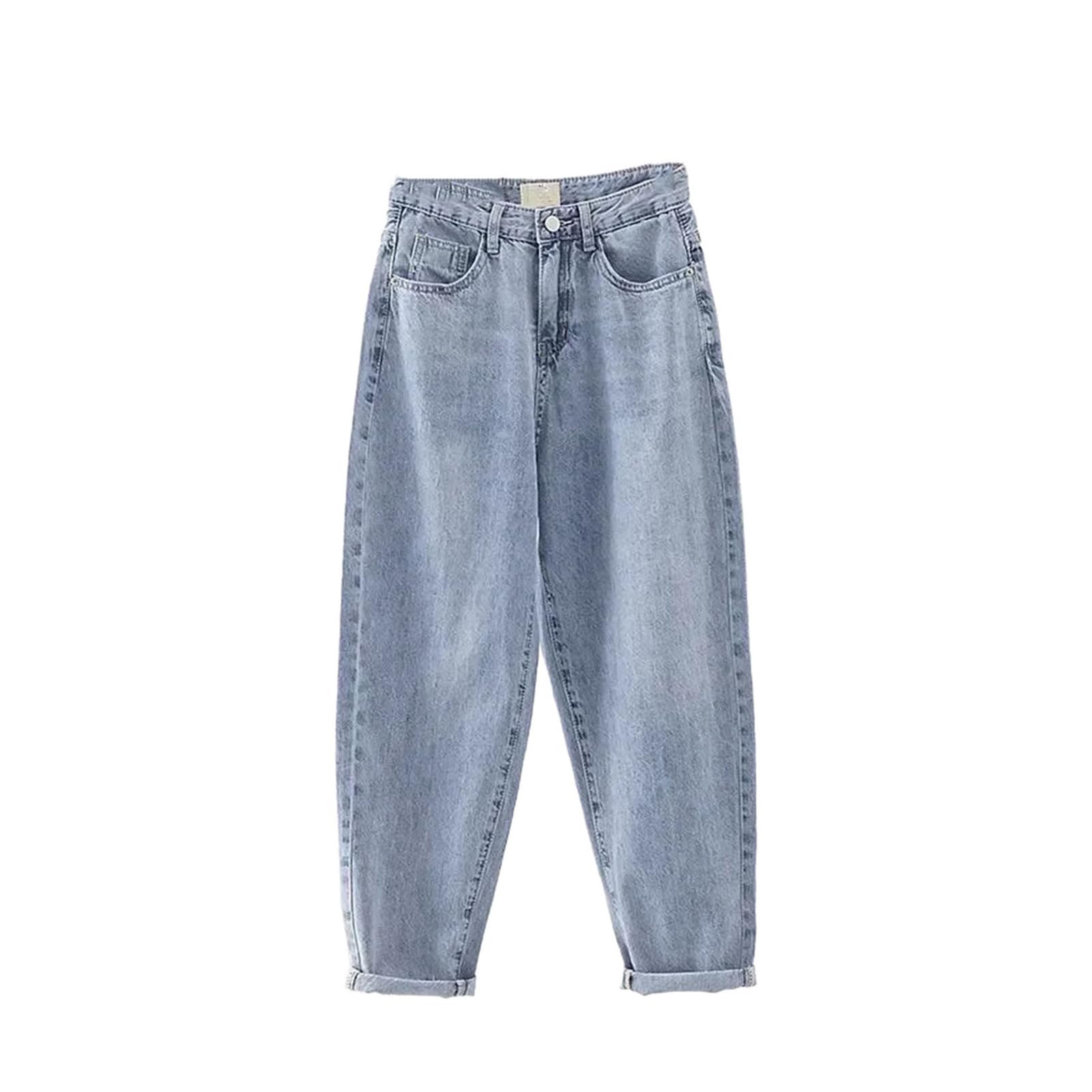 High-Waist Baggy Jeans