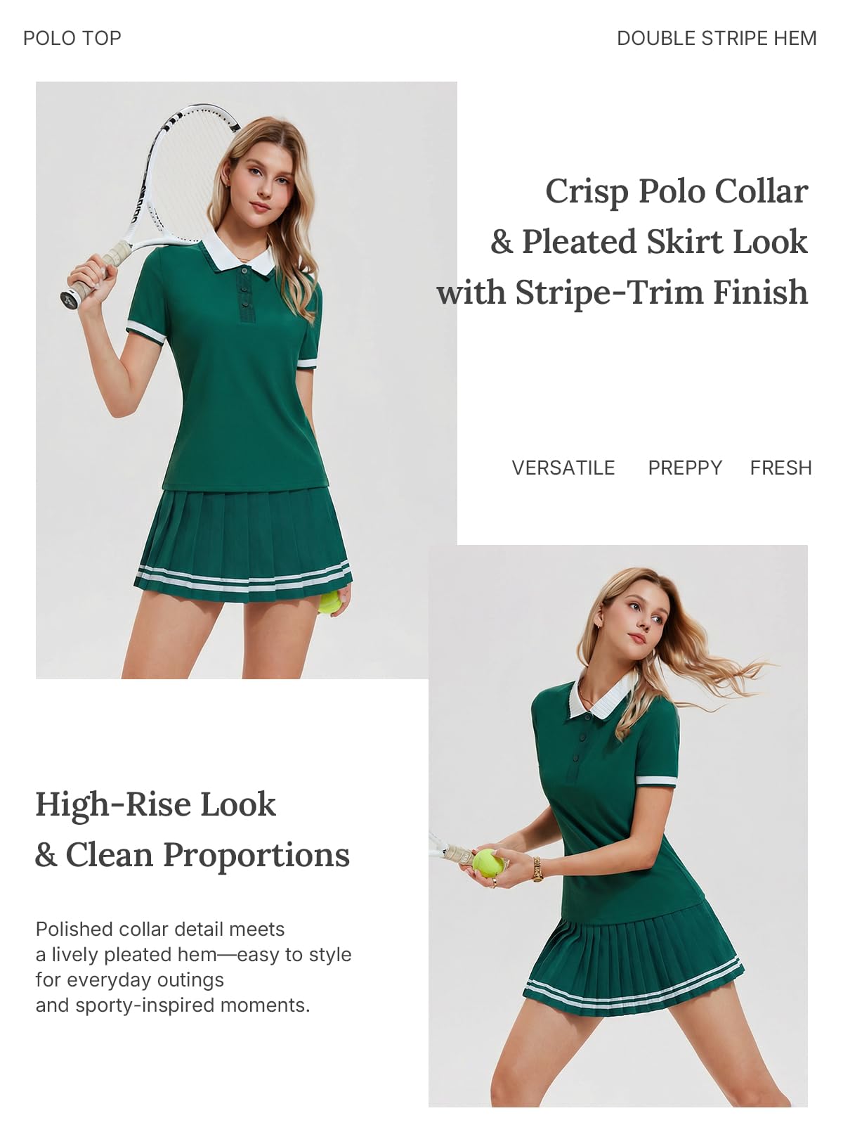 Polo Tennis Skort Set