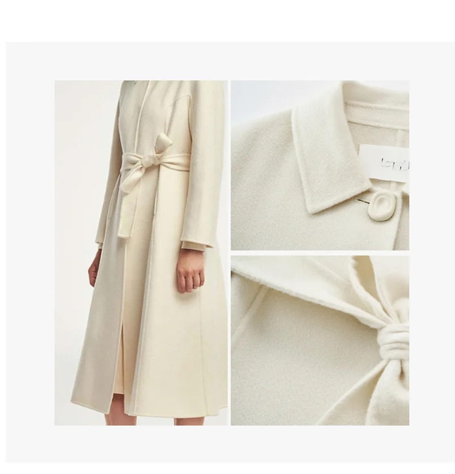 Cashmere Wool Wrap Coat
