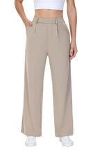 High-Waist Wide Leg Dress Pants