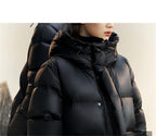 Long Hooded Down Coat