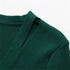 Hollow V-Neck Ice Silk Tee