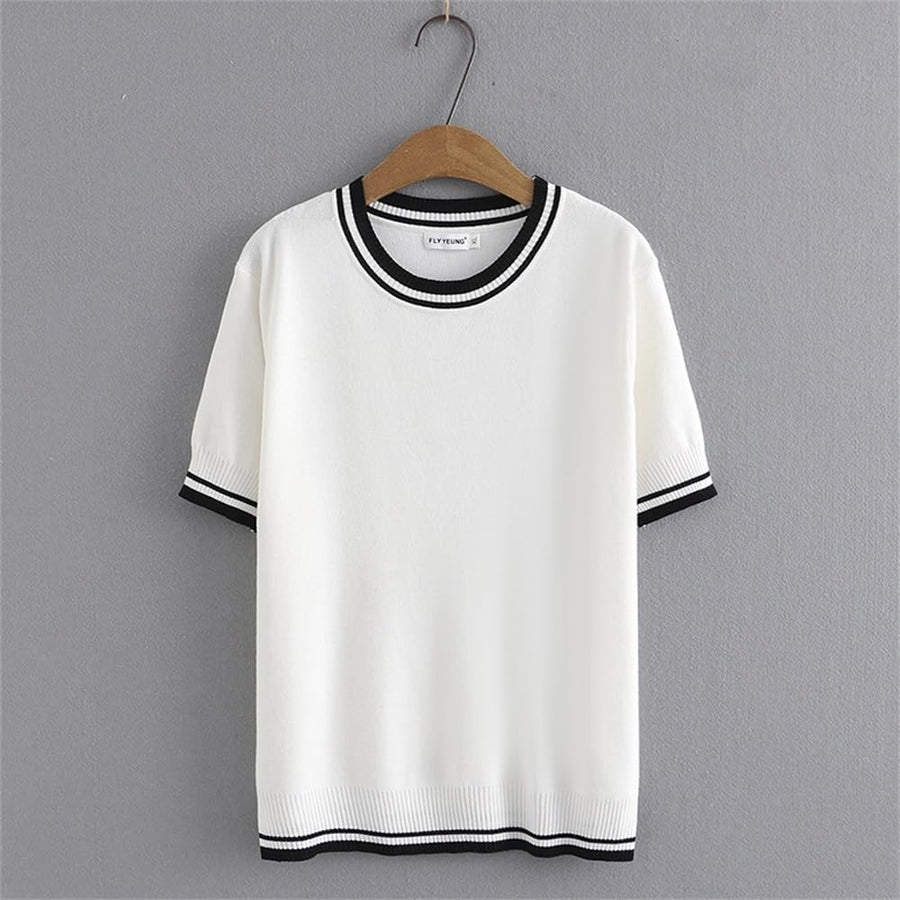 Striped Ice Knit Tee