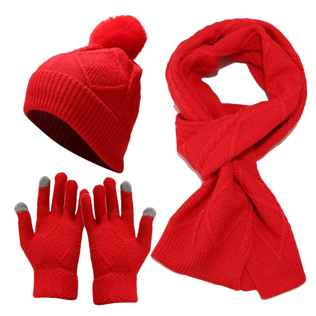 Winter Hat, Scarf & Gloves Set
