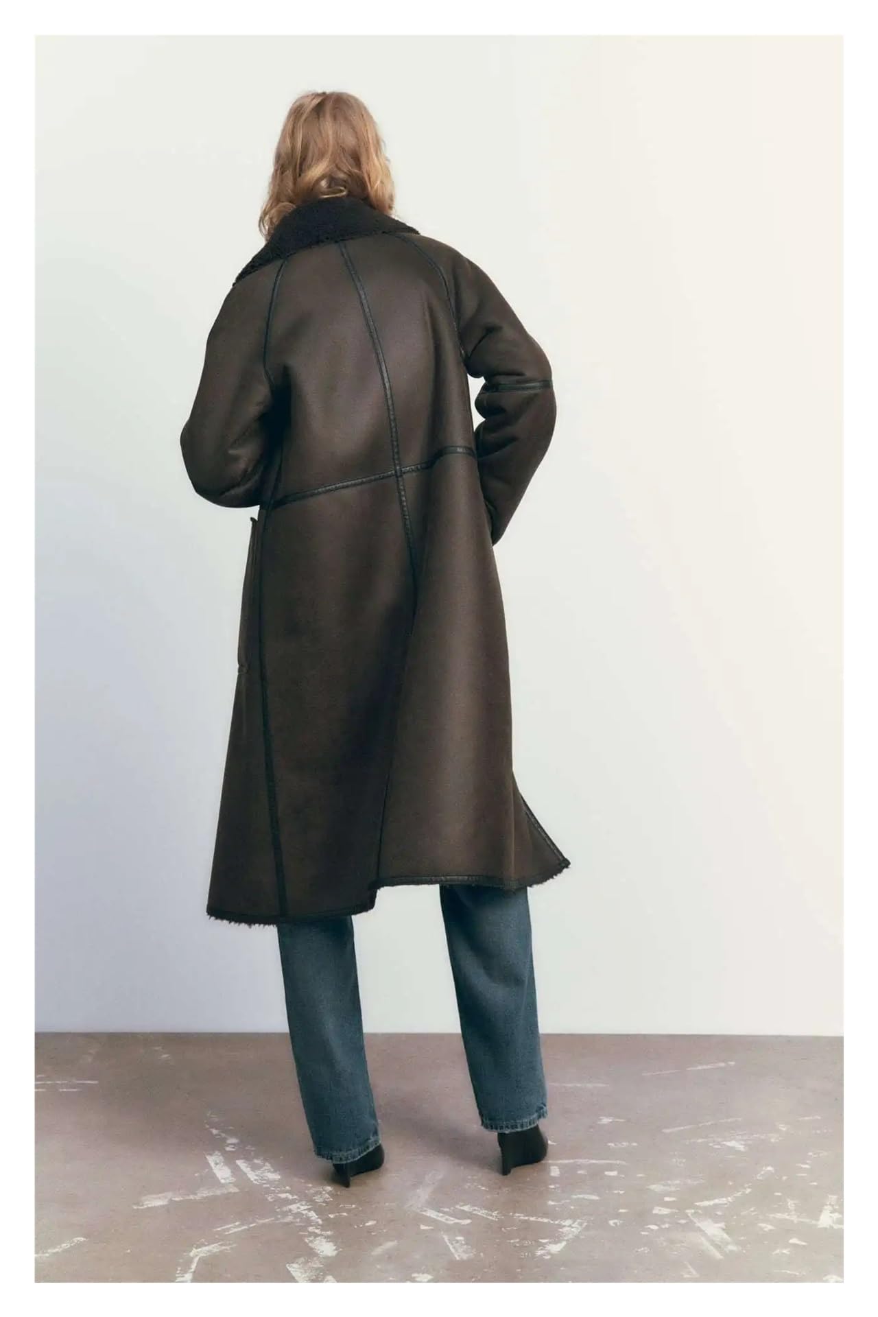 Long Sherpa Fleece Coat