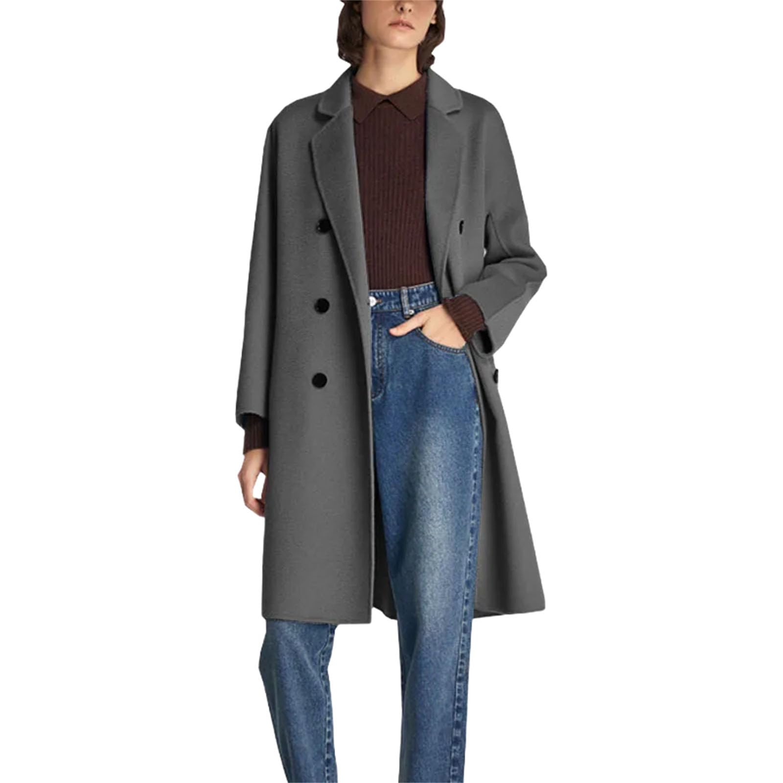 Double-Breasted Wool Coat