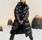 Long Hooded Down Coat