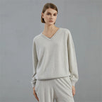 100% Cashmere V-Neck Sweater